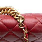Red Leather Chanel Flap Bag