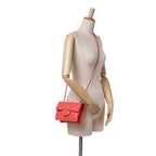 Red Leather Chanel Flap Bag