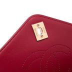 Red Leather Chanel Flap Bag