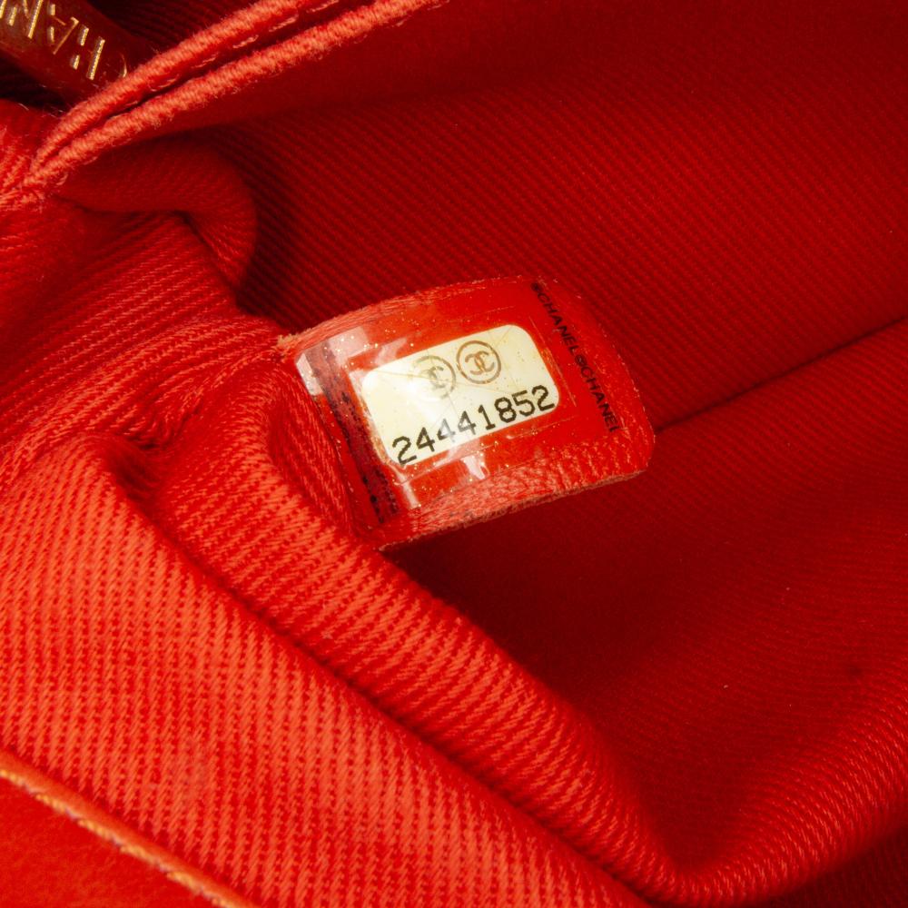 Red Leather Chanel Flap Bag