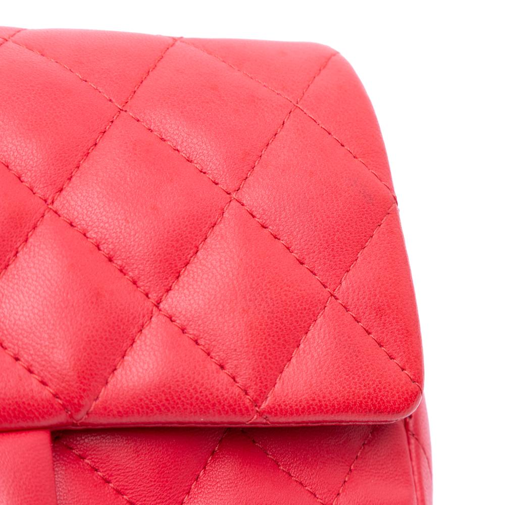 Red Leather Chanel Flap Bag