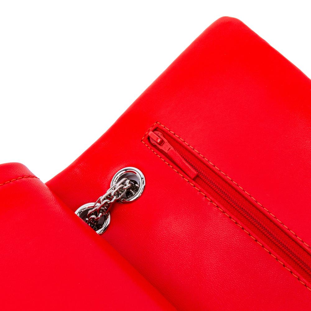 Red Leather Chanel Flap Bag