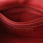 Red Leather Chanel Shoulder Bag