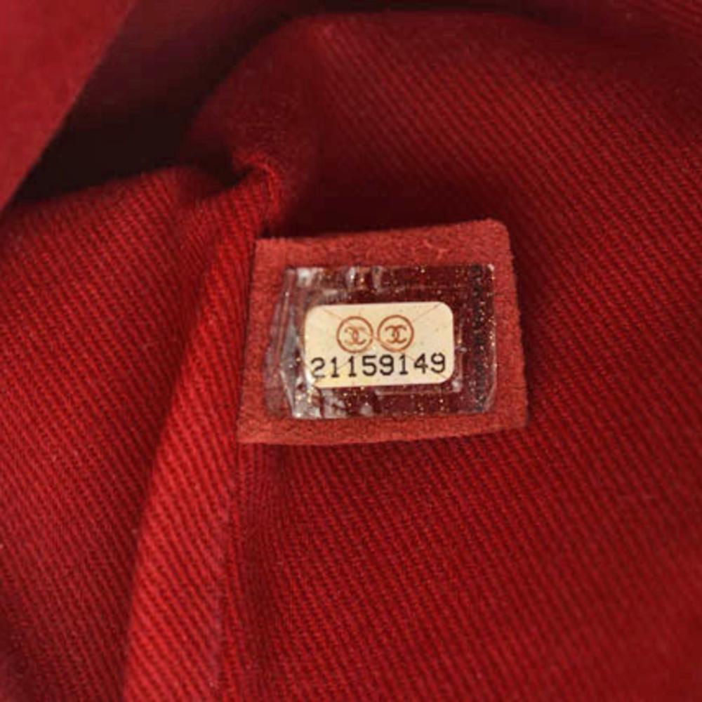Red Leather Chanel Shoulder Bag