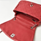 Red Leather Chanel Shoulder Bag