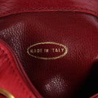 Red Leather Chanel Shoulder Bag