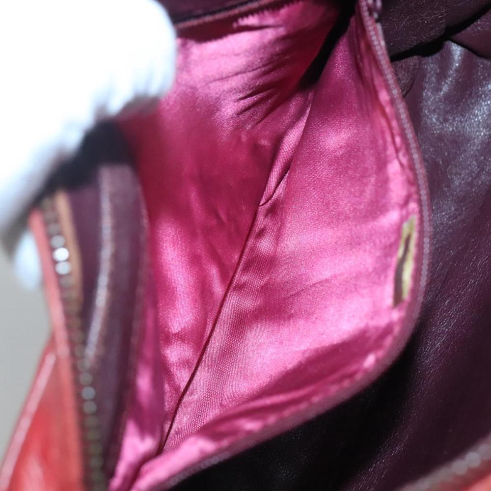 Red Leather Chanel Shoulder Bag