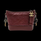 Red Leather Chanel Shoulder Bag