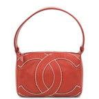 Red Leather Chanel Shoulder Bag