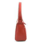Red Leather Chanel Shoulder Bag