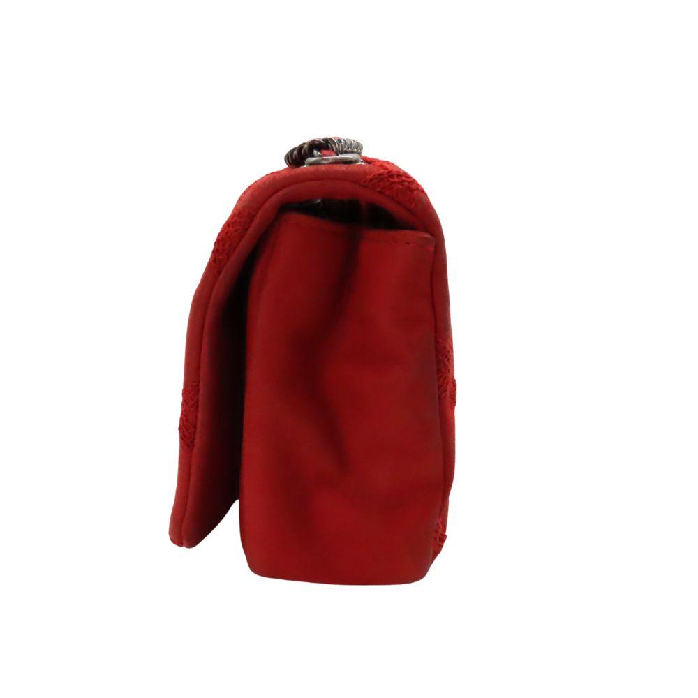 Red Leather Chanel Shoulder Bag