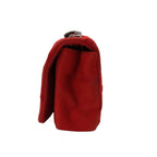 Red Leather Chanel Shoulder Bag