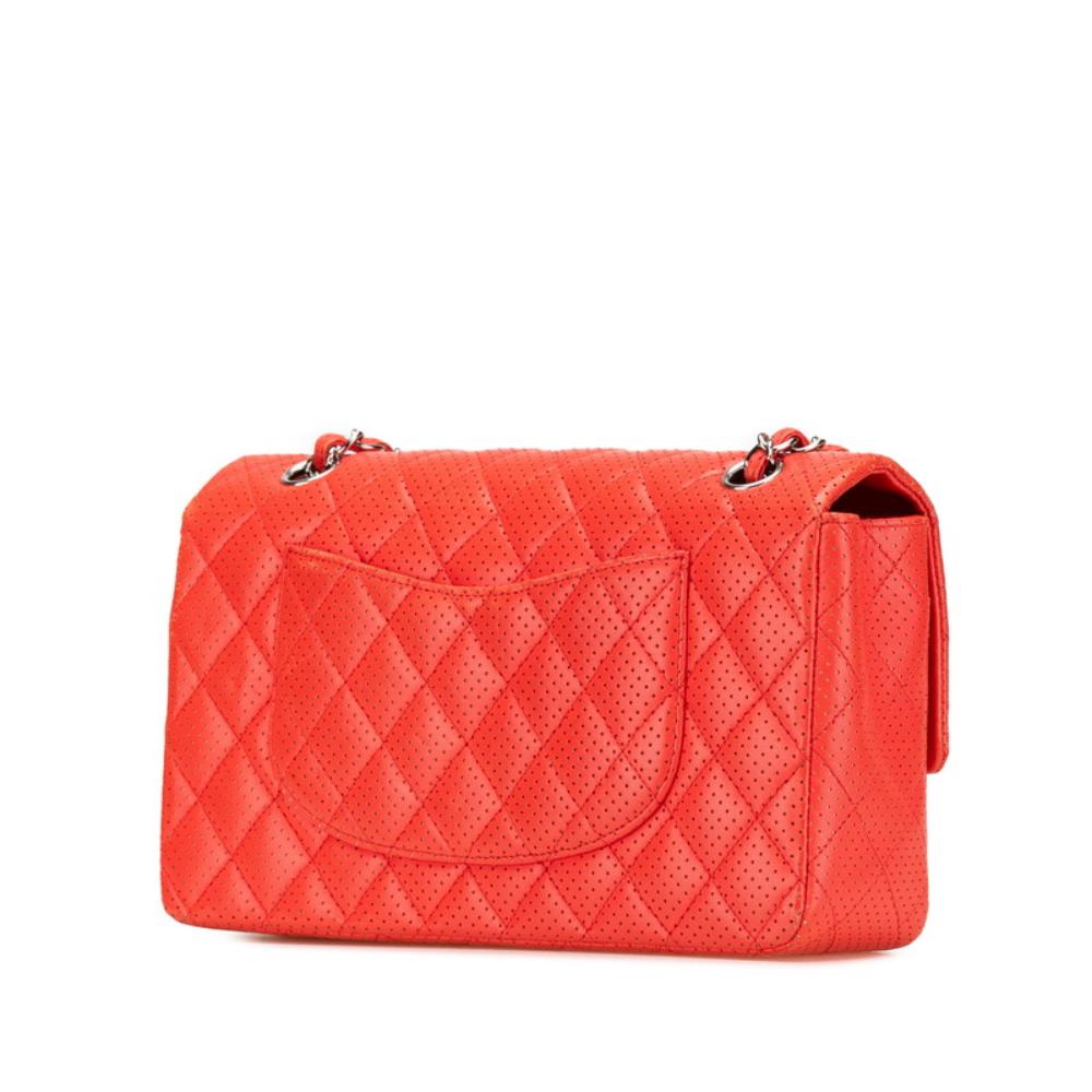 Red Leather Chanel Shoulder Bag