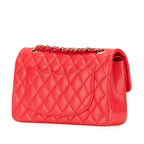 Red Leather Chanel Shoulder Bag