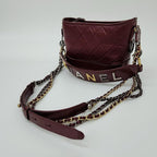 Red Leather Chanel Shoulder Bag