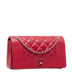Red Leather Chanel Shoulder Bag