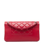 Red Leather Chanel Shoulder Bag