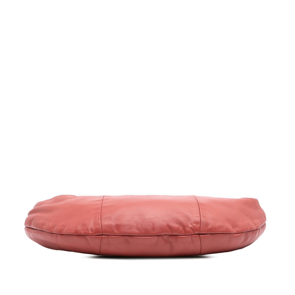 Red Leather Chanel Shoulder Bag