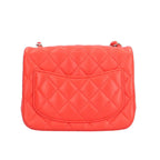 Red Leather Chanel Shoulder Bag