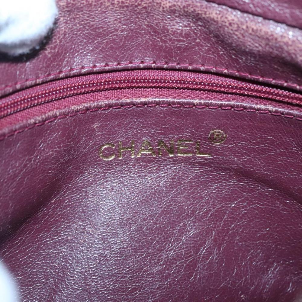 Red Leather Chanel Shoulder Bag