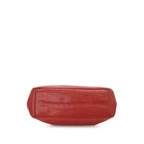 Red Leather Chanel Shoulder Bag