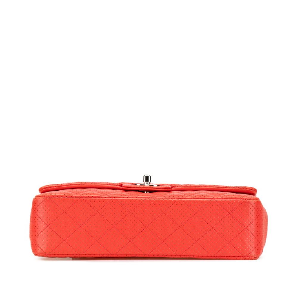 Red Leather Chanel Shoulder Bag