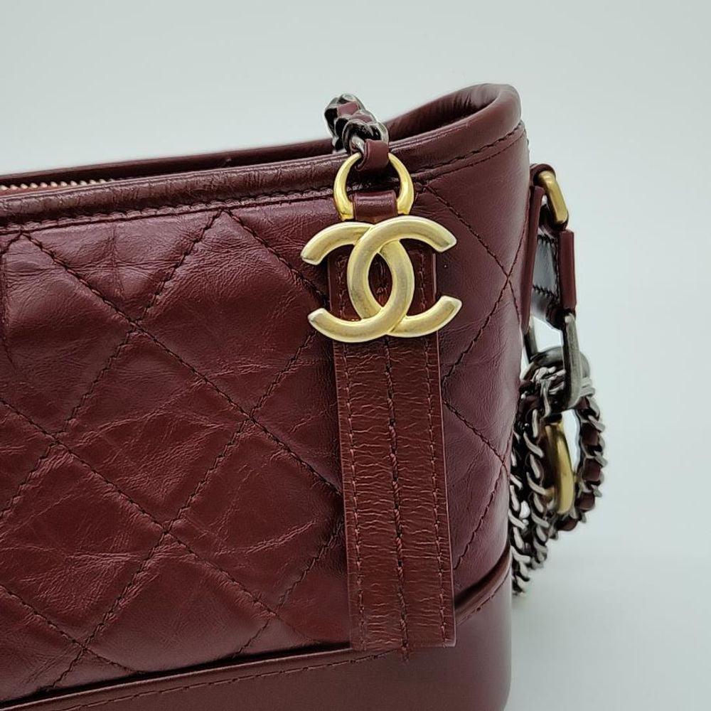 Red Leather Chanel Shoulder Bag