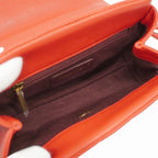 Red Leather Chanel Shoulder Bag