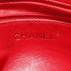 Red Leather Chanel Shoulder Bag