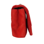 Red Leather Chanel Shoulder Bag