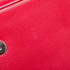 Red Leather Chanel Shoulder Bag