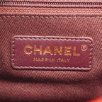 Red Leather Chanel Shoulder Bag