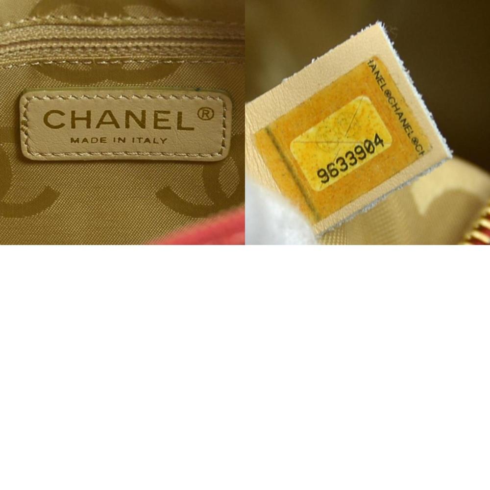 Red Leather Chanel Shoulder Bag