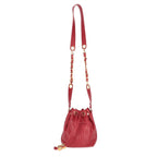 Red Leather Chanel Shoulder Bag