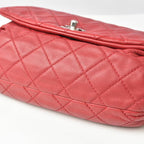 Red Leather Chanel Shoulder Bag