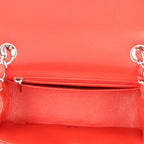 Red Leather Chanel Shoulder Bag