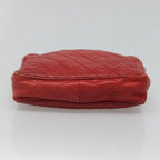 Red Leather Chanel Shoulder Bag