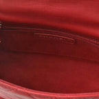 Red Leather Chanel Shoulder Bag