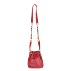 Red Leather Chanel Shoulder Bag