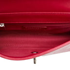 Red Leather Chanel Shoulder Bag