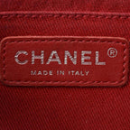 Red Leather Chanel Shoulder Bag