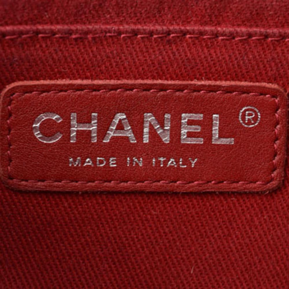Red Leather Chanel Shoulder Bag