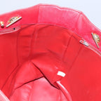 Red Leather Chanel Tote