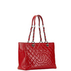 Red Leather Chanel Tote