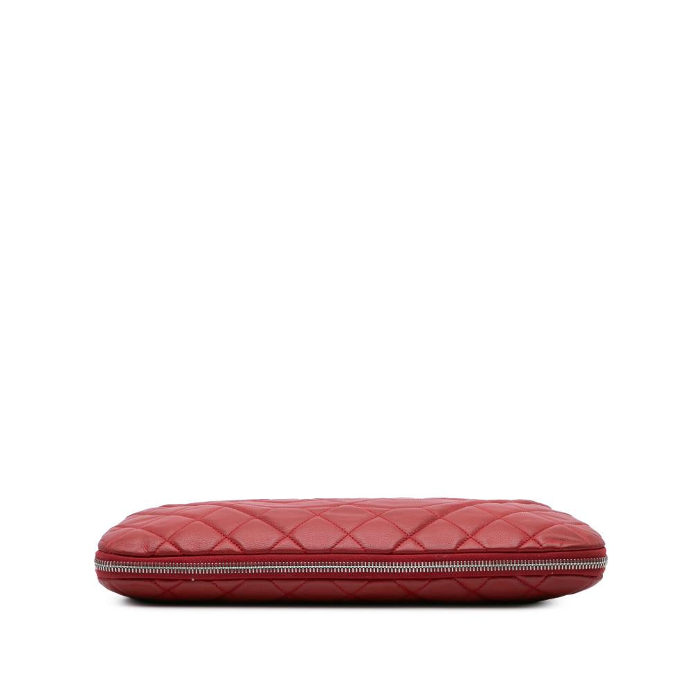 Red Leather Chanel Tote