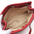 Red Leather Chanel Tote