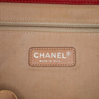 Red Leather Chanel Tote