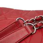 Red Leather Chanel Tote