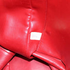 Red Leather Chanel Tote