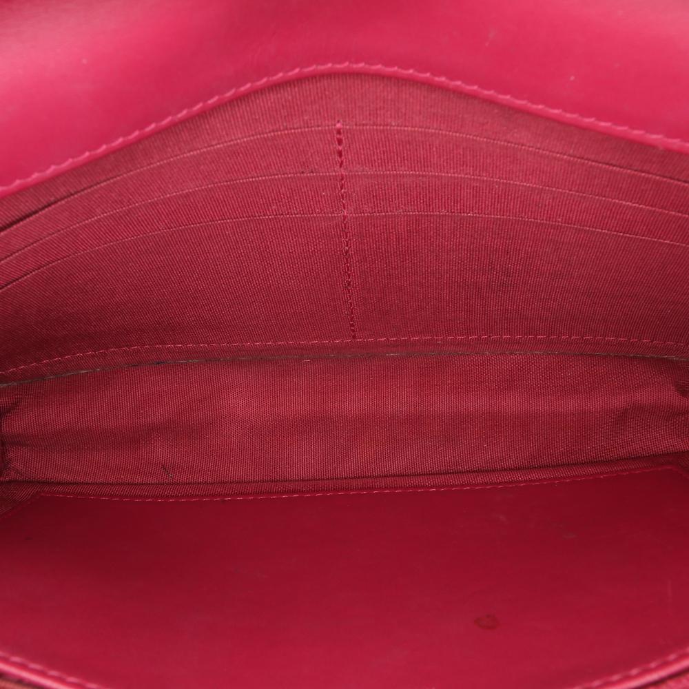 Red Leather Chanel Wallet On Chain